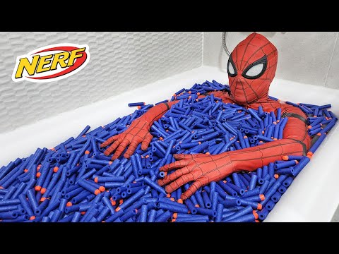 Spider Man Nerf Gun In Real Life Compilation!