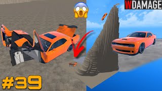 WDAMAGE: Car Crash Engine 💥 Gameplay 💥 Mustang Crash #39 screenshot 5