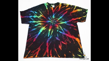 Tie Dye: Reverse Spiral or Spirograph Tie Dye Shirt [Using Jacquard