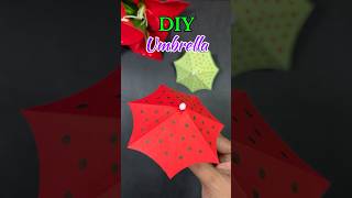 How To Make Paper Umbrella ☂️ | Easy DIY Mini Umbrella Craft Idea 💡 #shorts #umbrella #diy #viral