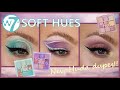 NEW W7 SOFT HUES PALETTES FIRST IMPRESSION REVIEW | Huda Pastel Obsessions Dupes! | Auroreblogs