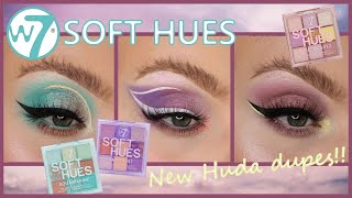 NEW W7 SOFT HUES PALETTES FIRST IMPRESSION REVIEW | Huda Pastel Obsessions Dupes! | Auroreblogs screenshot 3