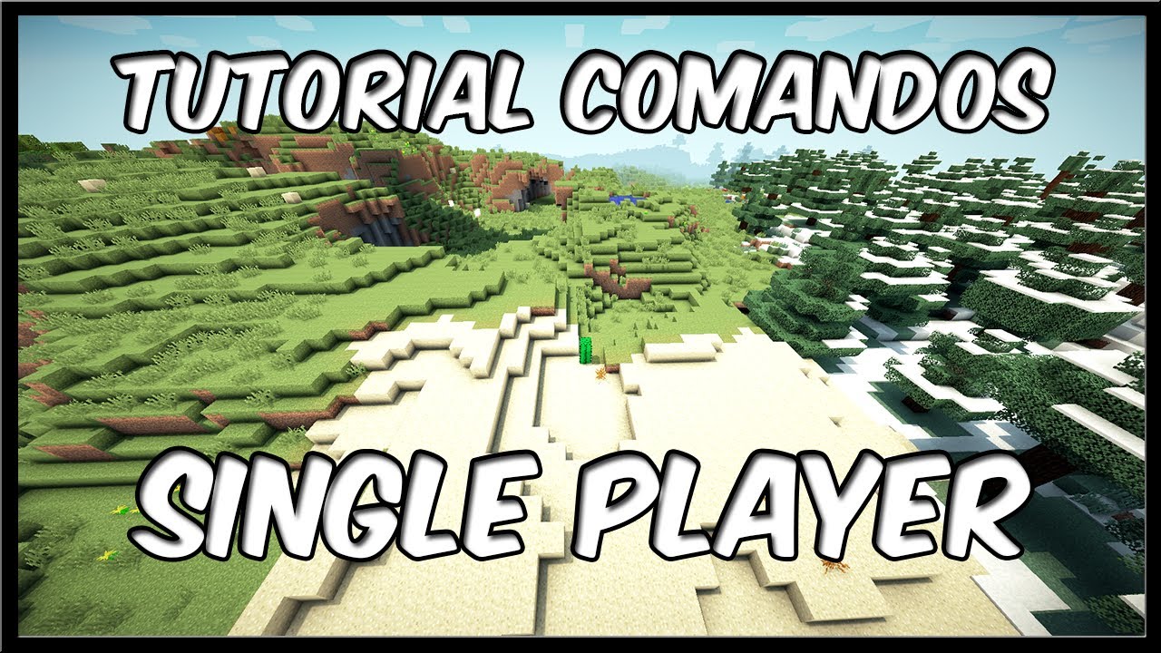 Minecraft - Comandos SinglePlayer - Tutorial - YouTube