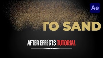 Unbelievable Sand Animation Trick in After Effects You WON