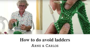 How to avoid ladders when working on double pointed needles. ARNE & CARLOS
