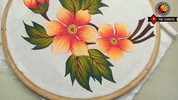 fabric painting- how to do three colors shading on cloth #short video