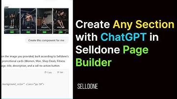 Create Any Section wth ChatGPT in Selldone Page Builder