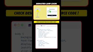 ANIMATED LOGIN PAGE CSS STYLE ANIMATION using html css #coding #programming