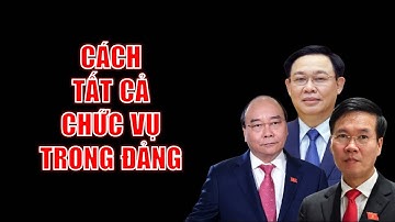 Cách tất cả chức vụ trong Đảng: ông Nguyễn Xuân Phúc, Võ Văn Thưởng, Vương Đình Huệ