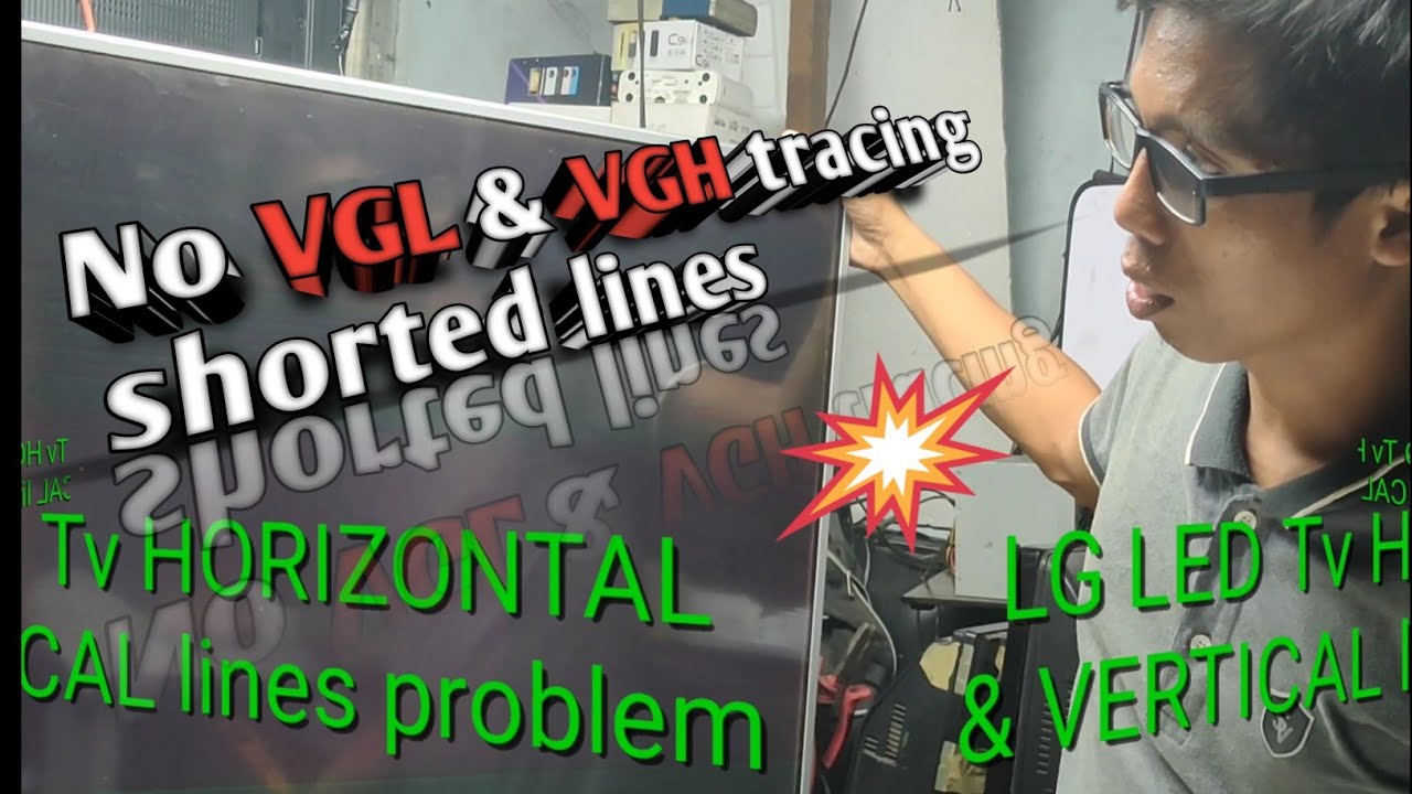 HOW TO REPAIR LED TV- Horizontal and Vertical bars/lines [ 46