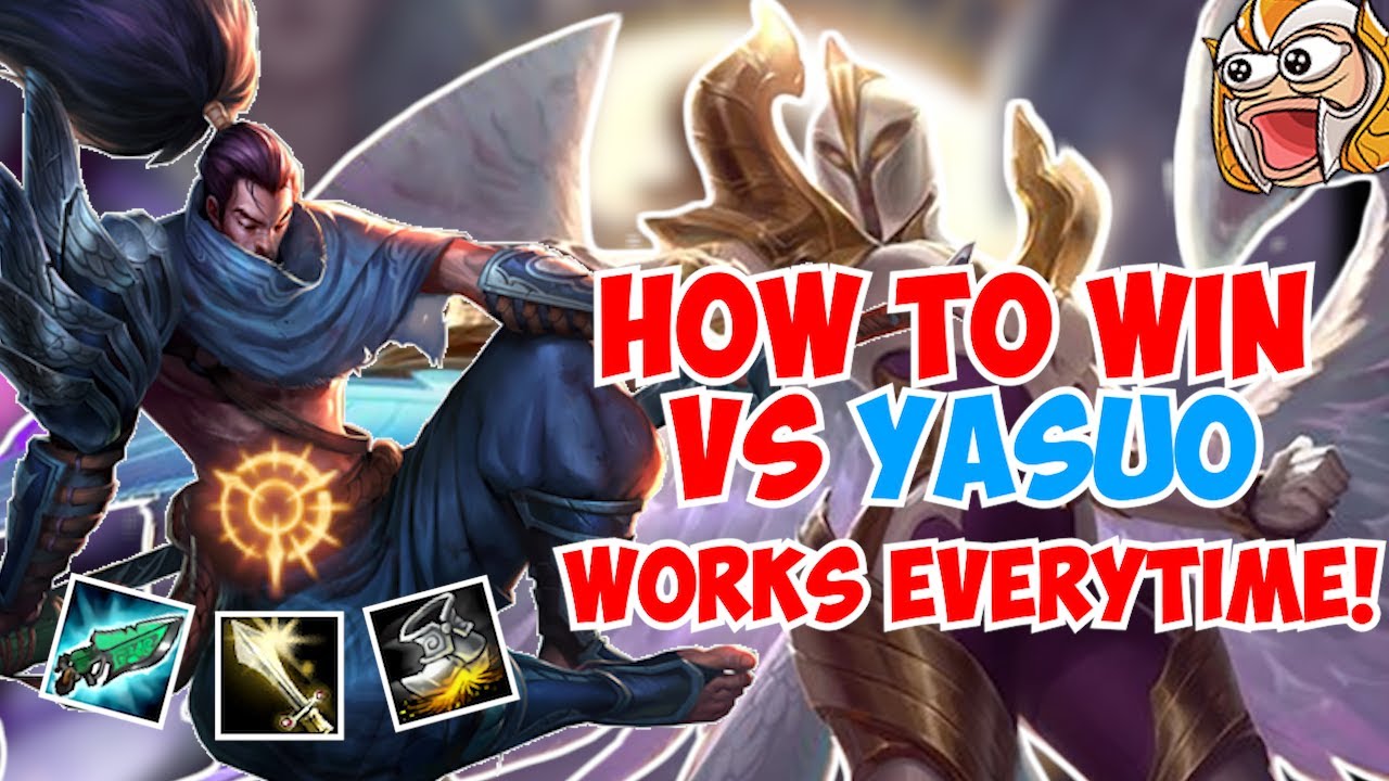 HOW TO WIN VS YASUO as Kayle (works everytime) | Kayle 1v9 - YouTube