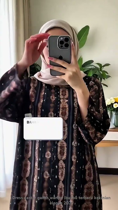 dress daster gamis wanita ibu ibu kekinian elegan trend viral 2025 #dress #daster #ootdhijab