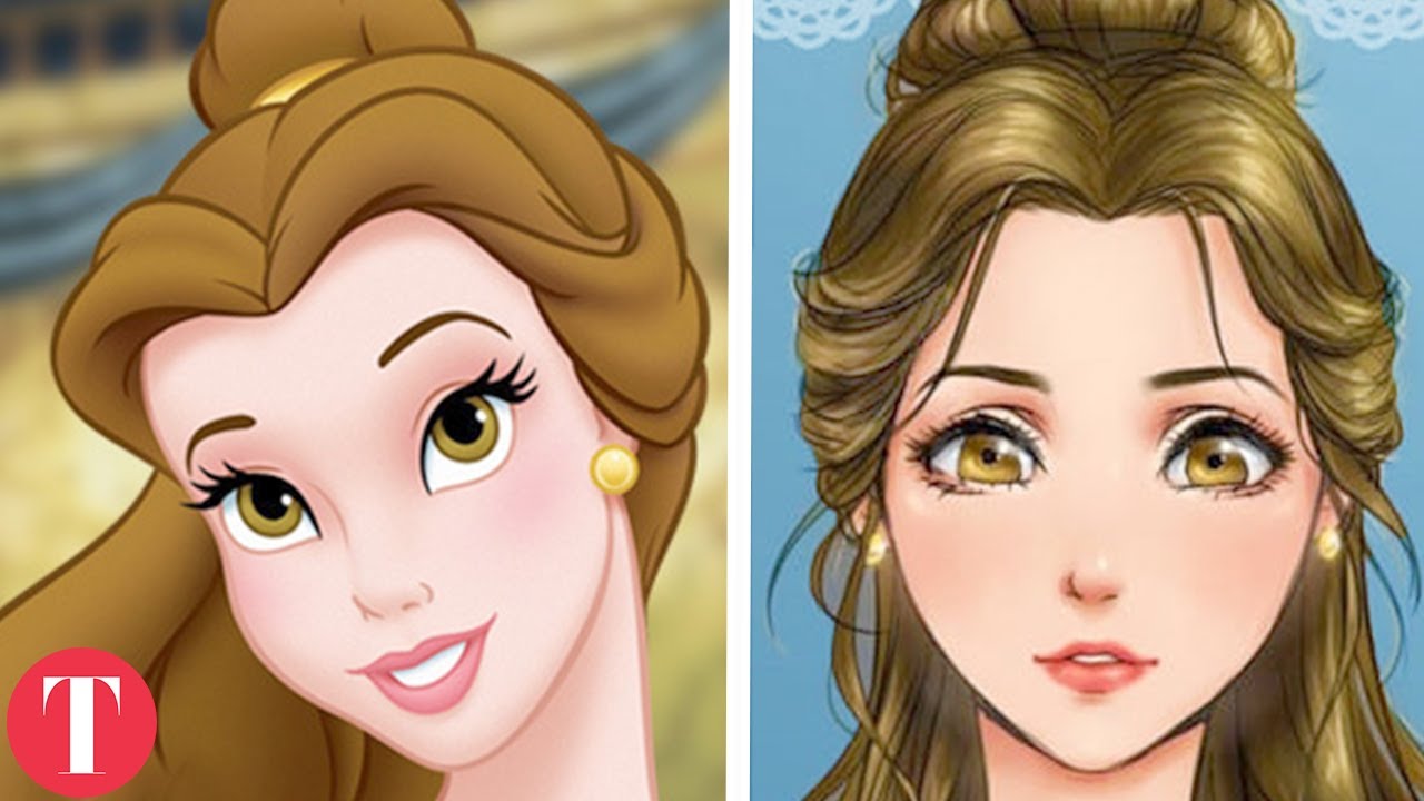 Artist Transforms Popular Disney Characters Into Anime