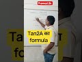Tan2A का formula #easy #maths#teacher