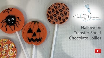 Live demonstration learning how to make Halloween Lollipops