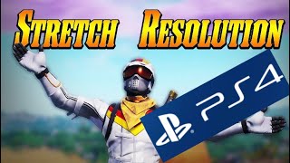 How to get stretched resolution on PS4