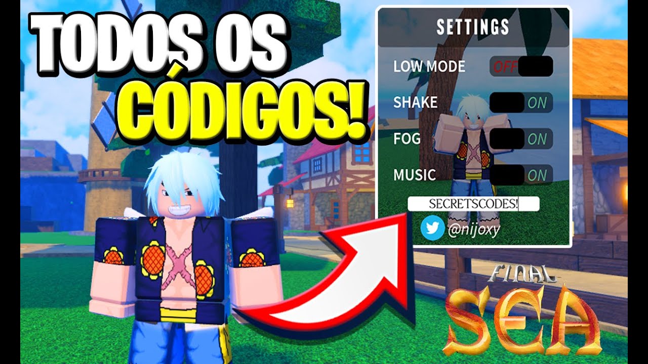 Roblox - Final Sea - Lista de codes e como resgatá-los