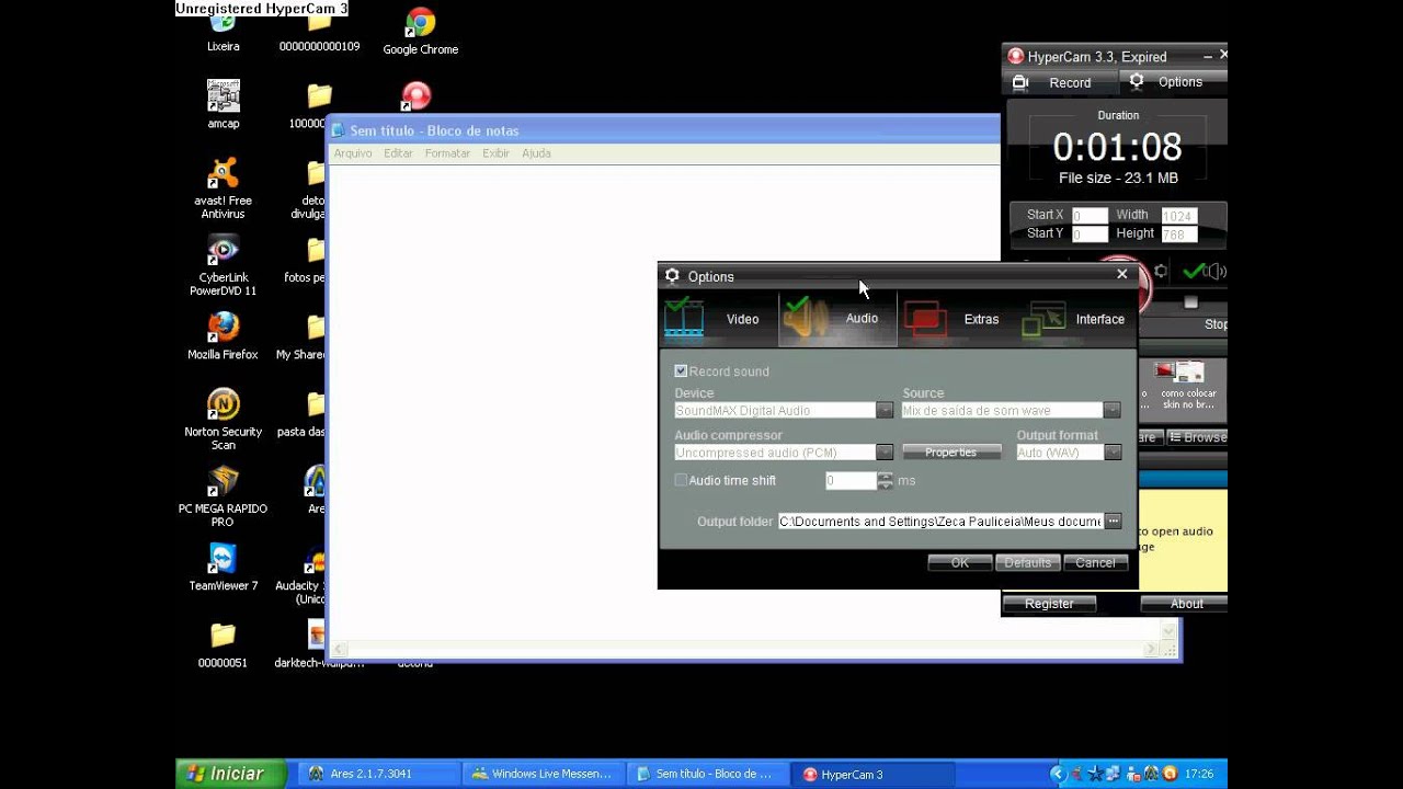 Como Colocar M Sica No Hypercam 3 YouTube