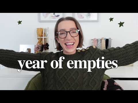 all the beauty products I finished in 2025 💗💗💗