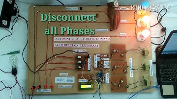 Automatic fault detection and Auto Reset on temporary fault of Three phase system