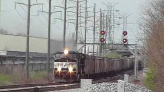 Railfanning the NS in Lexington, KY 4-2-09