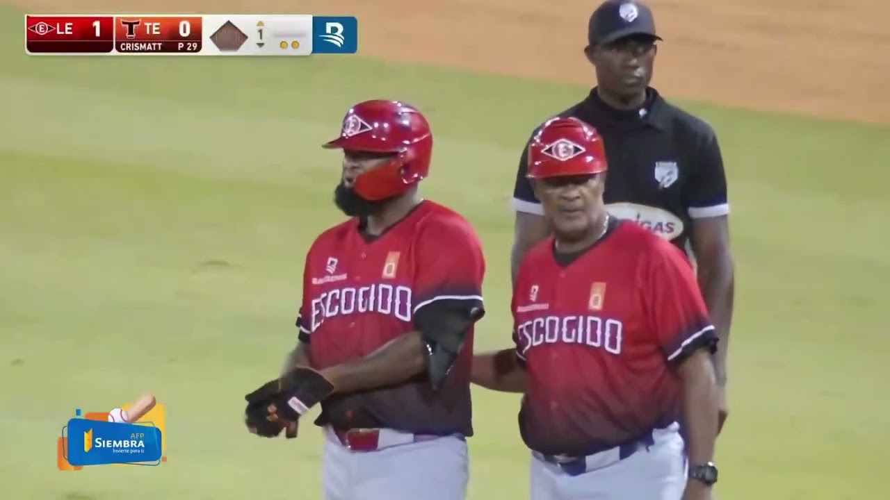 ❤️~ Yamaico Navarro conecta Hit Remolcador, Escogido ganando 3-0 en el 2do juego de la Final. 