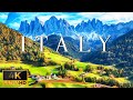 Flying over italy 4k u calming music with beautiful natural landscapes film for relaxation