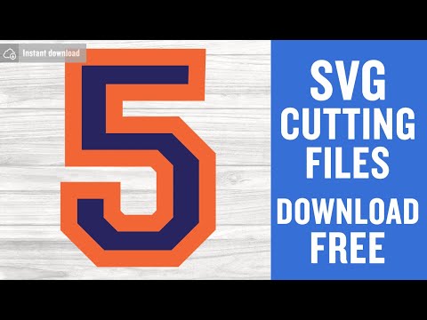 Sport Numbers 5 Svg Free Cut Files for Silhouette Cameo Free Download