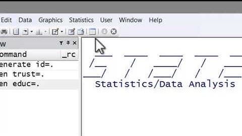 Stata Tutorial: Inputting Data Directly into Stata
