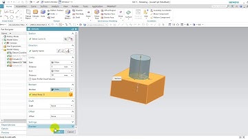 BOOLEAN command in NX CAD