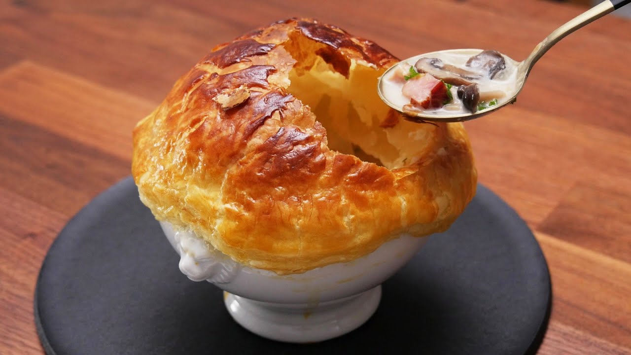 A recipe for a surprisingly delicious soup wrapped in a Puff Pastry
