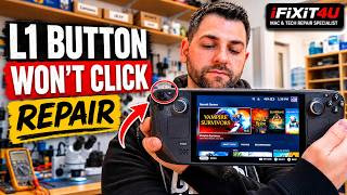 Steam Deck L1 Button Not Working Wont Click Repair by Alon, Steam Deck Disassembly