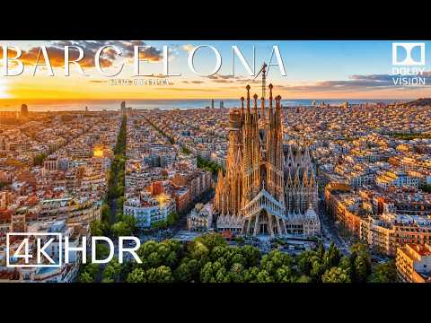 Barcelona, Spain in 4K ULTRA HD HDR 60 FPS Dolby Vision™ Drone Video