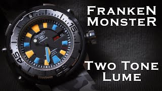 Reluming &amp; Cleaning SEIKO 5 FRANKENMONSTER Dial