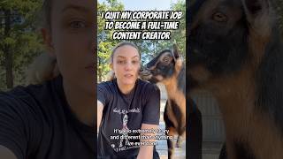 I Quit My Corporate Job To Become A Full-Time Content Creator #goats #contentcreator #shorts
