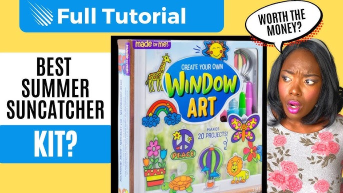WHICH WORKS BETTER? Using UV Resin in a Window Art Kit from Cra-Z-Art