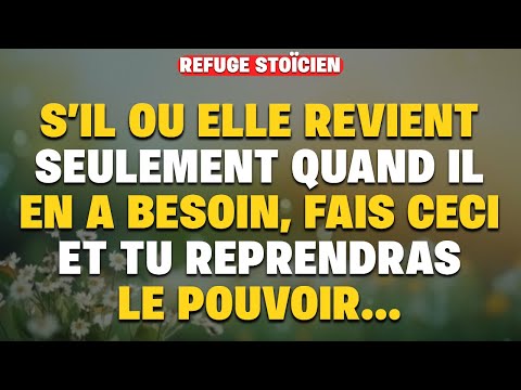 DOES HE OR SHE ONLY COME BACK WHEN IT CONVENES THEM HERE S HOW TO TAKE BACK POWER STOICISM