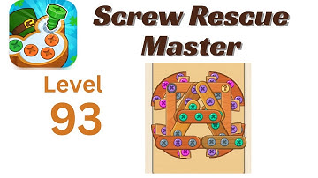 Screw Rescue Master Level 93 Walkthrough 🔩🧩 | Go Answer