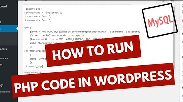 How to Run PHP Code in WordPress with MySQLi and PDO 2016