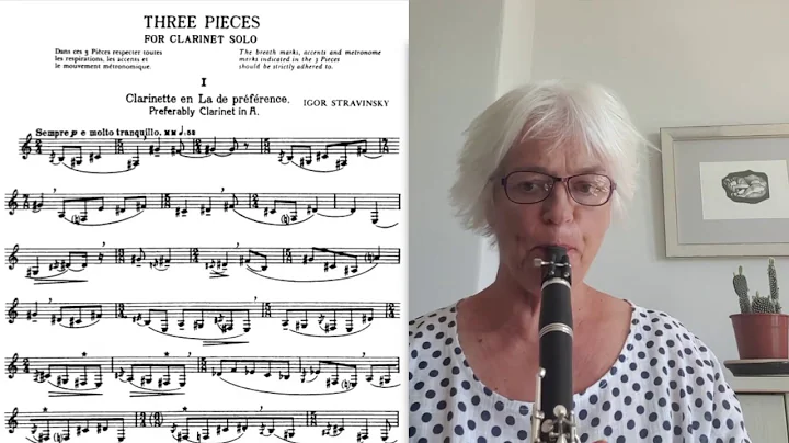Julia Holmes performs Three Pieces for Solo Clarin...