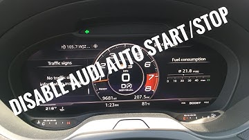 LIVE - How to disable Audi Auto Start/Stop A3 S3 RS3