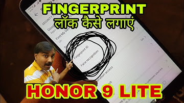 honor 9lite finger print lock kaise lagayege