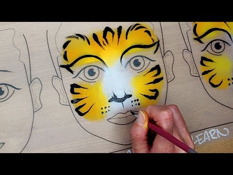 Snazaroo Easy Tiger Face Paint Tutorial 