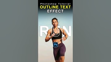 Outline Text Effect | Photoshop Tutorial #shorts #tutorial #photoshop #effect