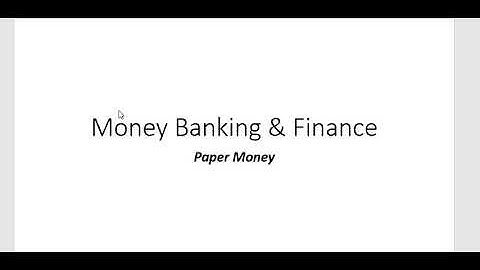 "Paper Money" (Money Banking & Finance / B.Com 1) Lecture 1 by Sir Imran Ahmed Khan