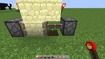 Minecraft | Redstone | T-Flip Flop Piston Door Tutorial |w/5Grams