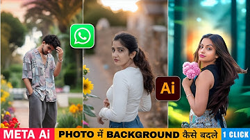 Whatsapp Meta Ai Photo Editing | Whatsapp Se Photo Edit Kaise Kare | Background change Photo Editing