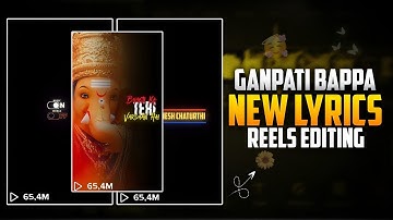 Ganesh Chaturthi Reels Video Tutorial | Ganesh Chaturthi Video Editing | Ganpati Video Editing