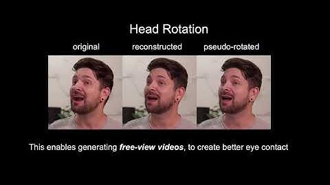 One-Shot Free-View Neural Talking-Head Synthesis for Video Conferencing (CVPR 2021 Oral)