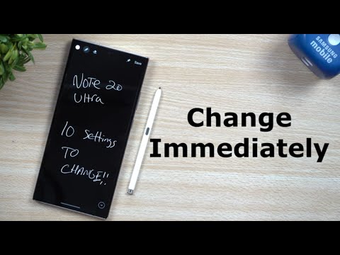 10 Galaxy Note 20/Note 20 Ultra SETTINGS To Change NOW!